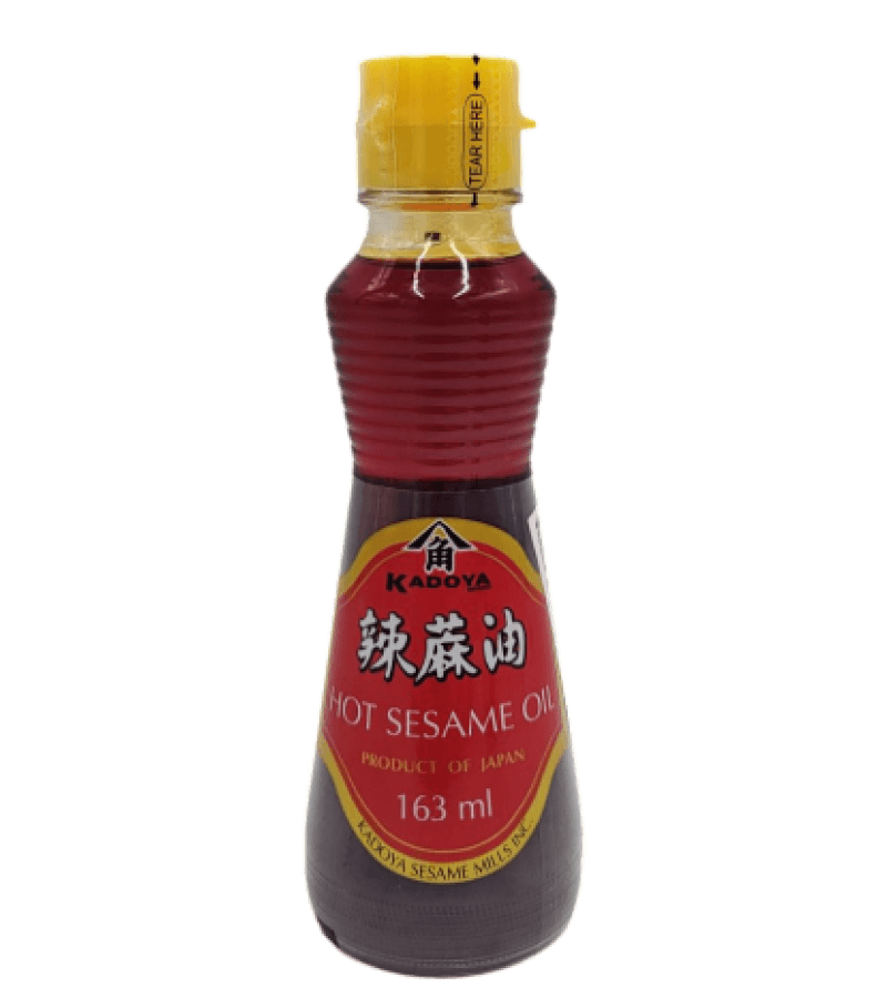 Olej sezamowy z chili KADOYA 163ml – pikantny smak Azji - obrazek 1