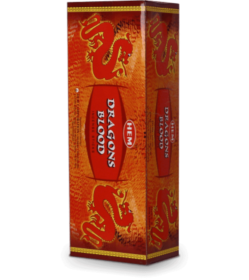 Kadzidełka HEM Dragons Blood 20 szt. – Indyjskie, Aromatyczne - obrazek 1