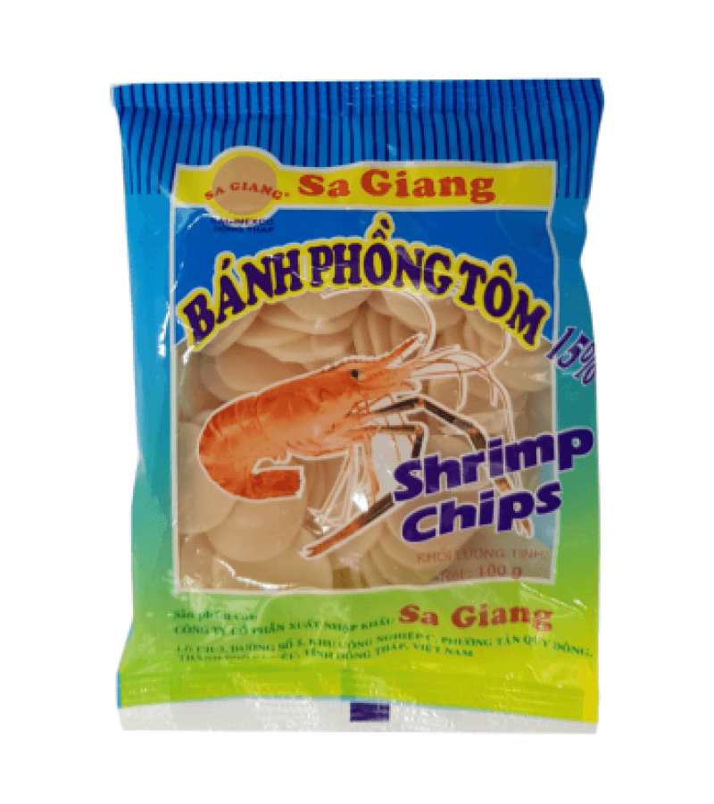 Chipsy Krewetkowe Sa Giang 100g – Idealne do Smażenia - obrazek 1