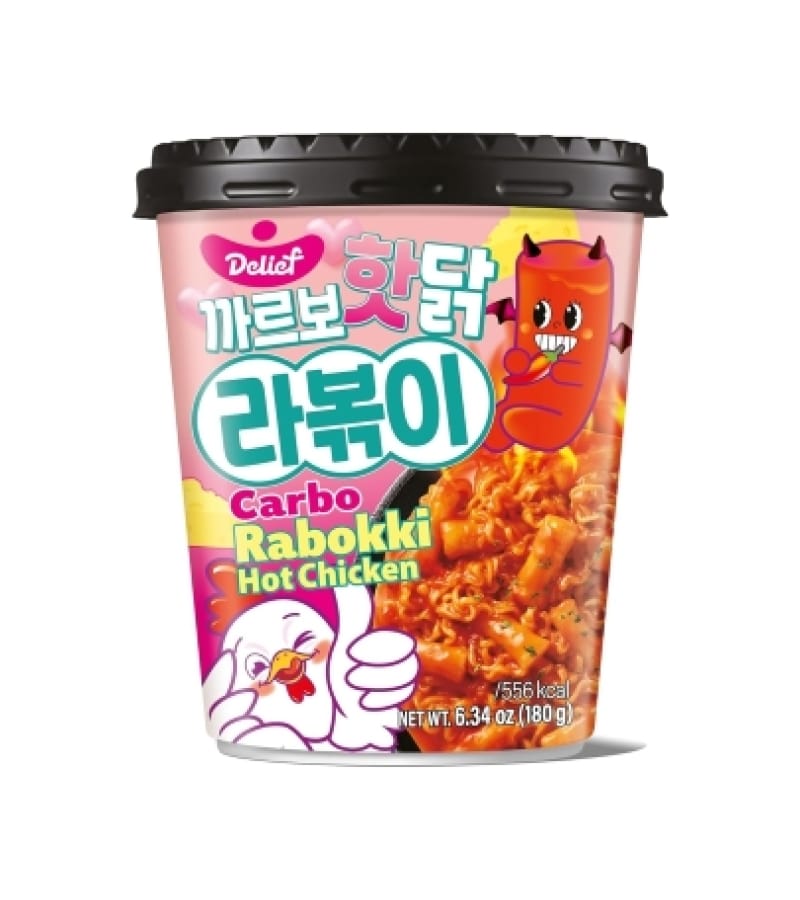 Makaron Rabokki Carbonara DELIEF 180g – Kluski Ryżowe - obrazek 1