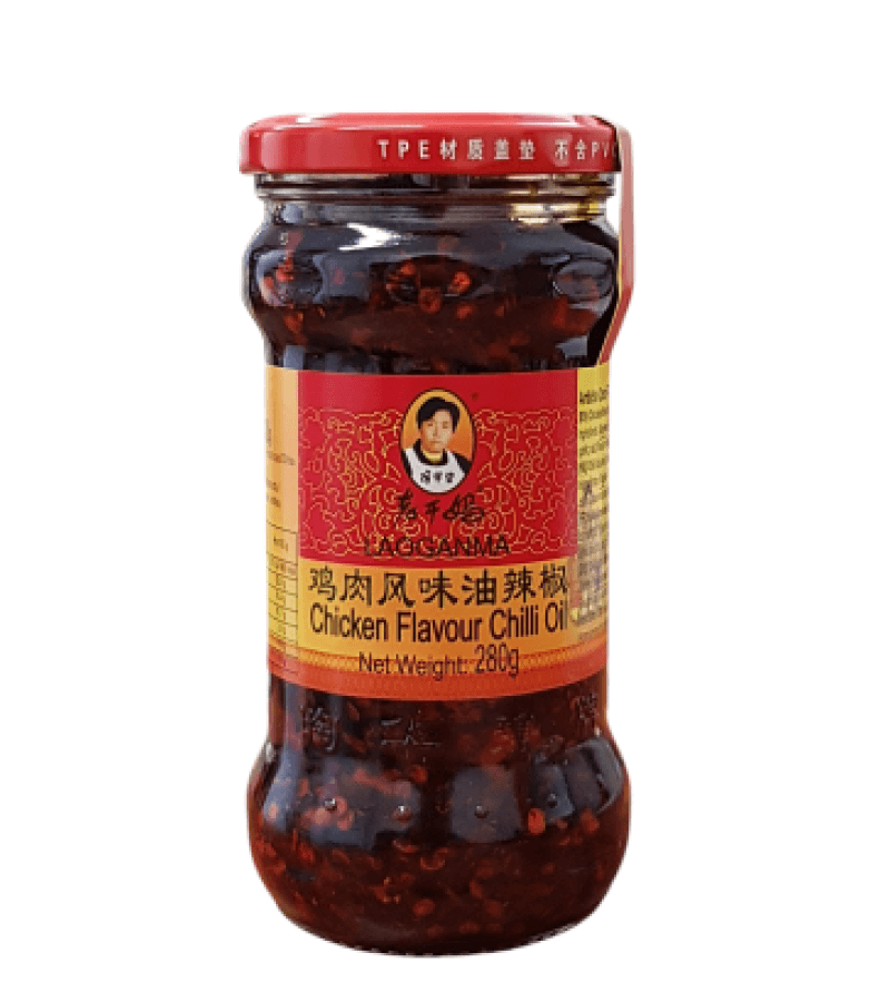 Chrupiące chili z tofu i kurczakiem LAOGANMA 280g – pikantna przekąska - obrazek 1