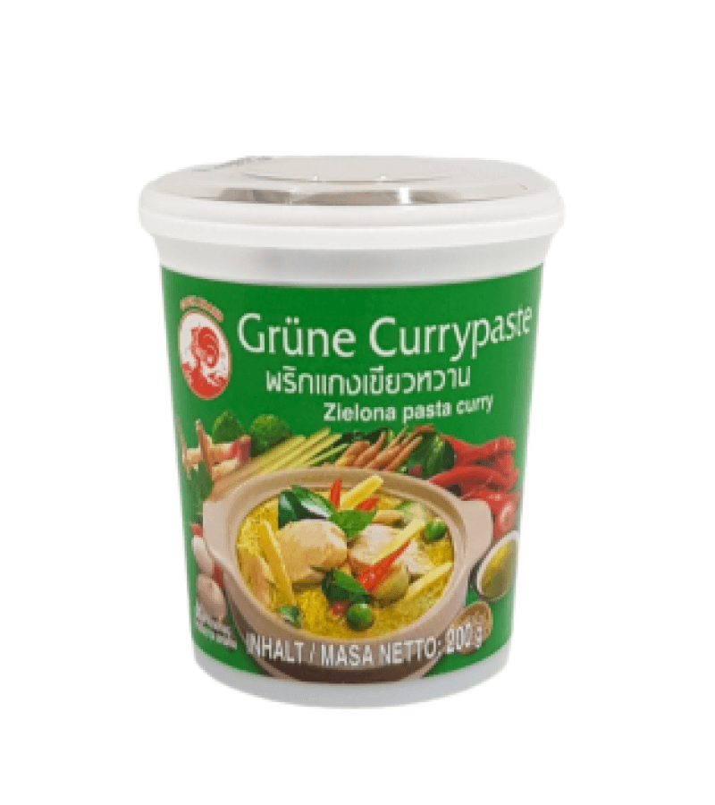 Pasta Curry Zielona Tajska Cock 200g – Autentyczny Smak Tajlandii - obrazek 1