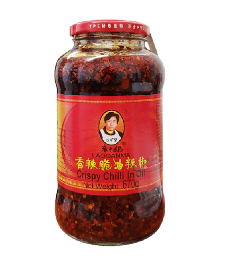 Chrupiące chili w oleju sojowym LAOGANMA 670g – Pikantny Smak - obrazek 1