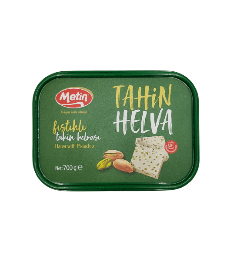 Chałwa pistacjowa turecka METIN 350g – smak premium w plastiku - obrazek 1