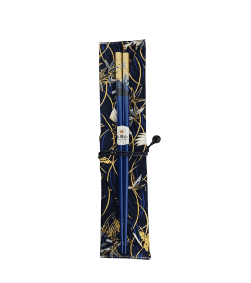 Pałeczki do Sushi Niebieskie 22,5 cm w Ozdobnym Etui GT - obrazek 1