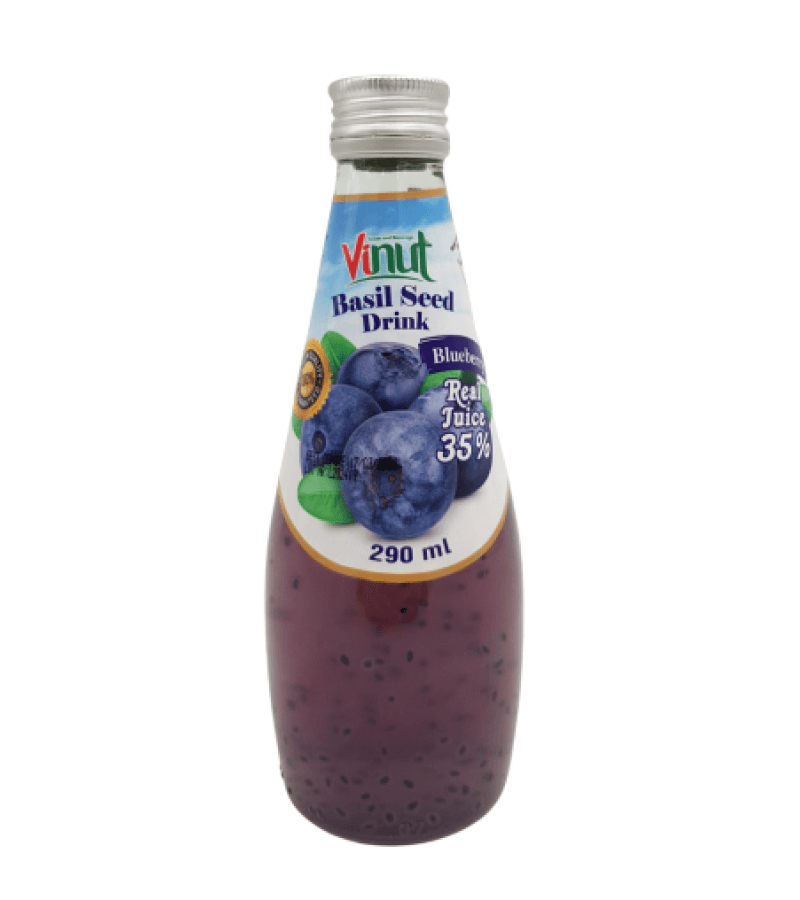 Napój Borówkowy z Nasionami Bazylii Vinut 290ml – Naturalny Smak - obrazek 1