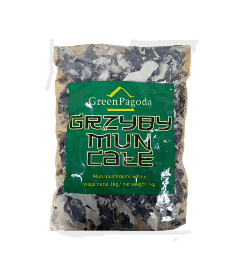 Grzyby Mun Suszone Całe 1 kg GREEN PAGODA – Naturalny Smak - obrazek 1