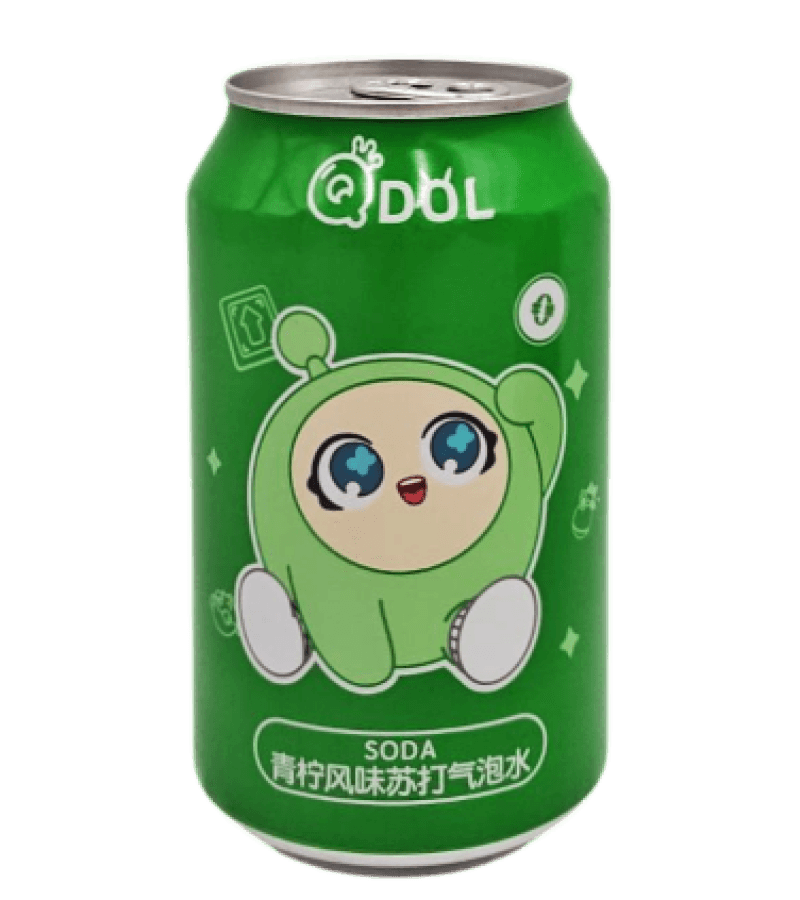 Egg Party QDOL 330ml – Orzeźwiający napój gazowany limonka - obrazek 1