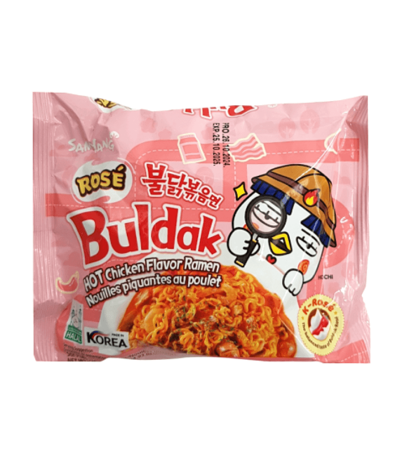 Samyang Ramen 130g – Ostry Kurczak Rose Buldak Instant - obrazek 1
