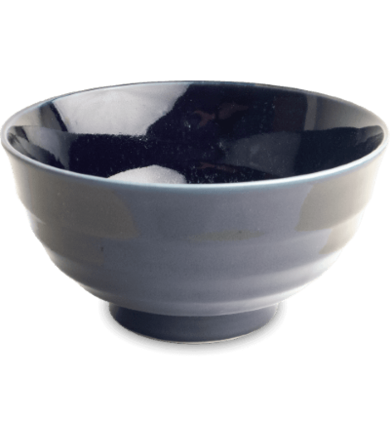 Japońska Miska do Ramenu 17 cm 800 ml Niebieska Ceramiczna - obrazek 1