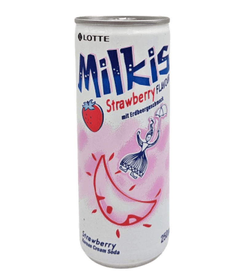 MILKS 250ml Gazowany Napój Truskawkowy – Orzeźwiający Smak - obrazek 1