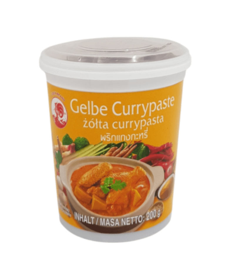 Pasta Curry Żółta Tajska Cock 200g – Autentyczny Smak Tajlandii - obrazek 1