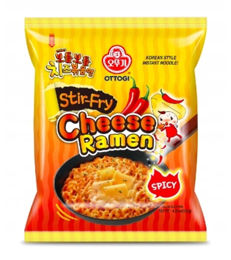 Makaron błyskawiczny OTTOGI 130g Stir-Fry o smaku ostrego sera - obrazek 1