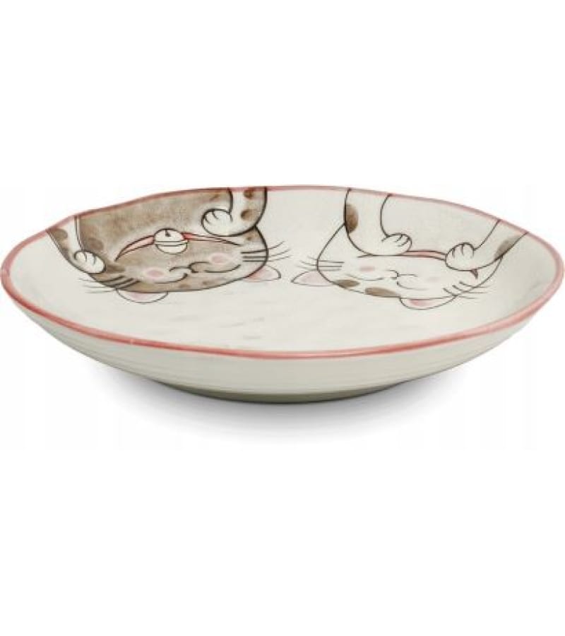 Talerz Three Cats Różowy 22,5 cm – Styl i Funkcjonalność - obrazek 3