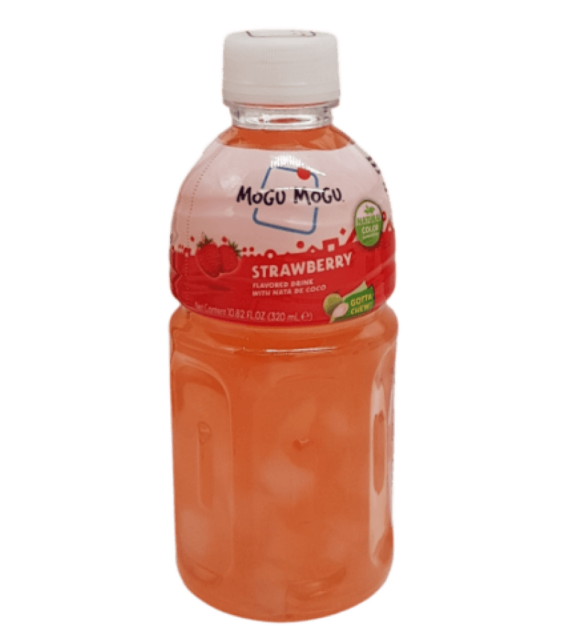 MOGU MOGU Napój Truskawkowy 320ml – Orzeźwiający Smak - obrazek 1