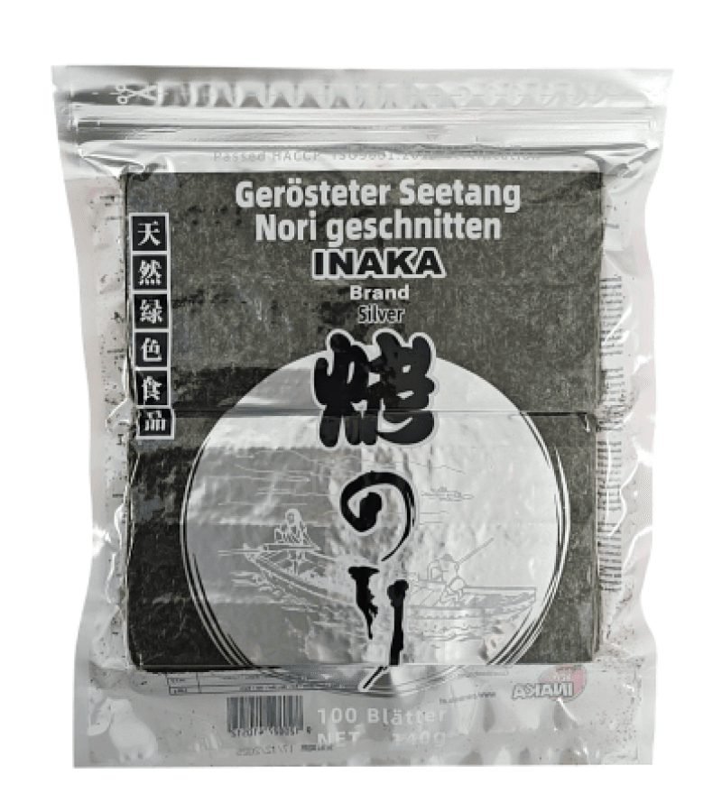 Nori do sushi INAKA silver 100 szt. 140g – wysokiej jakości - obrazek 1
