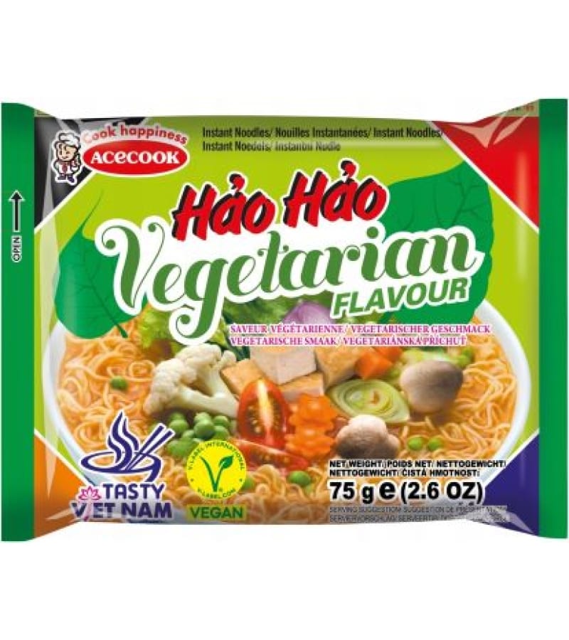 Zupka instant Hao Hao wegetariańska 75g ACECOOK – szybki smak - obrazek 1