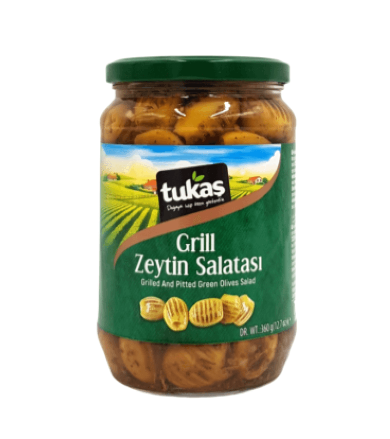 Oliwki Zielone Grillowane Bez Pestek Tureckie Tukas 700g - obrazek 1