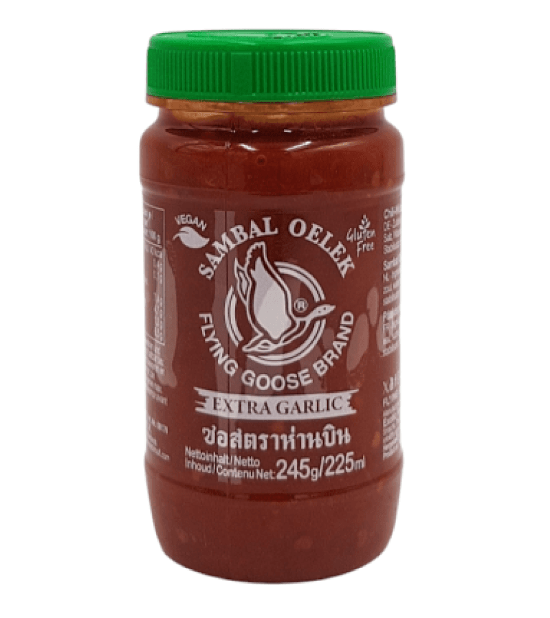 Sambal Oelek z Czosnkiem FG 245g – Ostry Sos Chili - obrazek 1