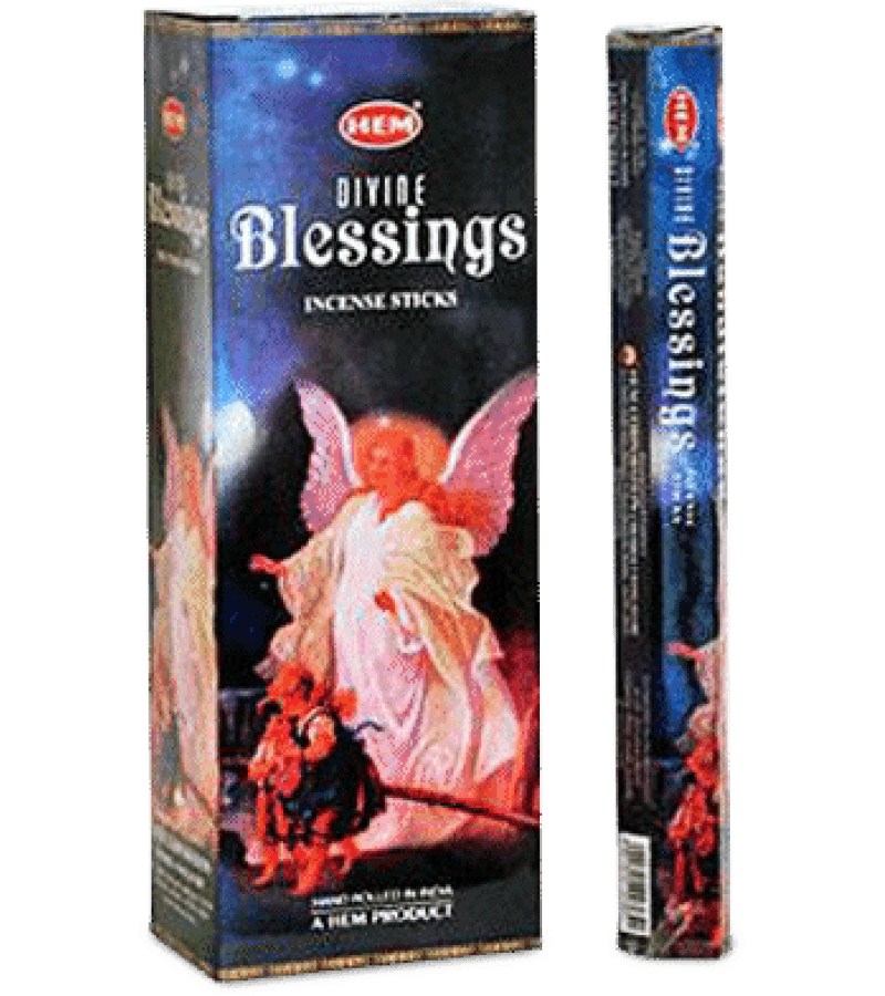 Kadzidełka HEM Divine Blessings 20 szt. – Indyjskie aromaty - obrazek 1