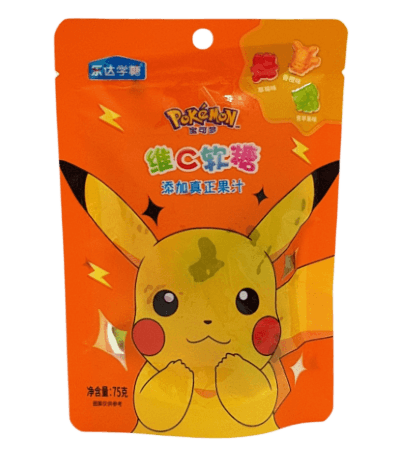 Żelki owocowe z witaminą C Pokemon LEDA 75g - obrazek 1