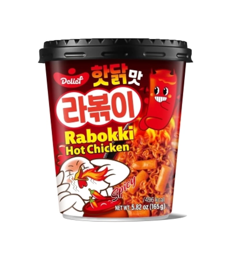 Makaron Rabokki ostre kurczak 165g – szybki i smaczny - obrazek 1