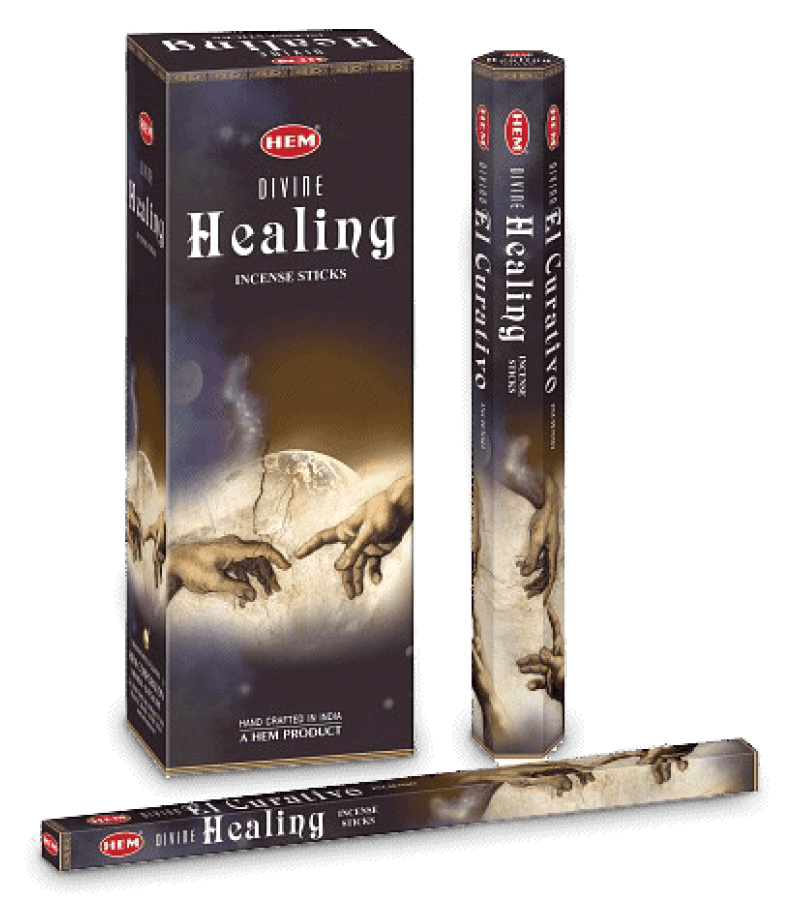 Kadzidełka Hem Divine Healing 20 szt. – Indyjskie, Naturalne - obrazek 1