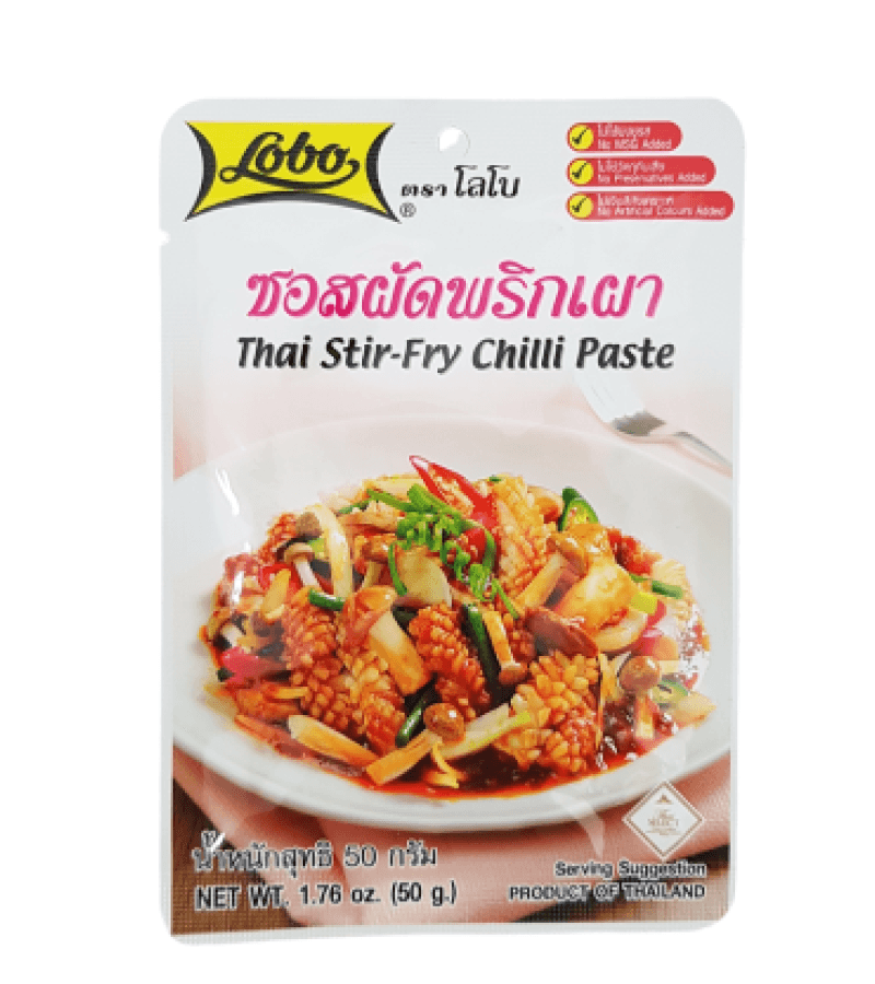 Tajska Pasta Chili Lobo 50g – Ostra Przyprawa do Stir-Fry - obrazek 1