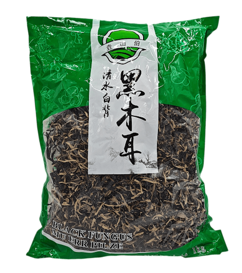 Grzyby Mun Czarne Black Fungus Zhen Shan Bo 1 kg – Naturalne Nitki - obrazek 1