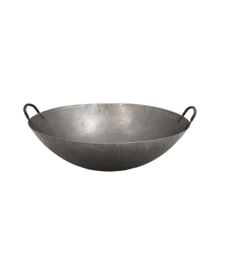 Wok Kantoński 51 cm Stal Węglowa – Trwały i Profesjonalny - obrazek 3