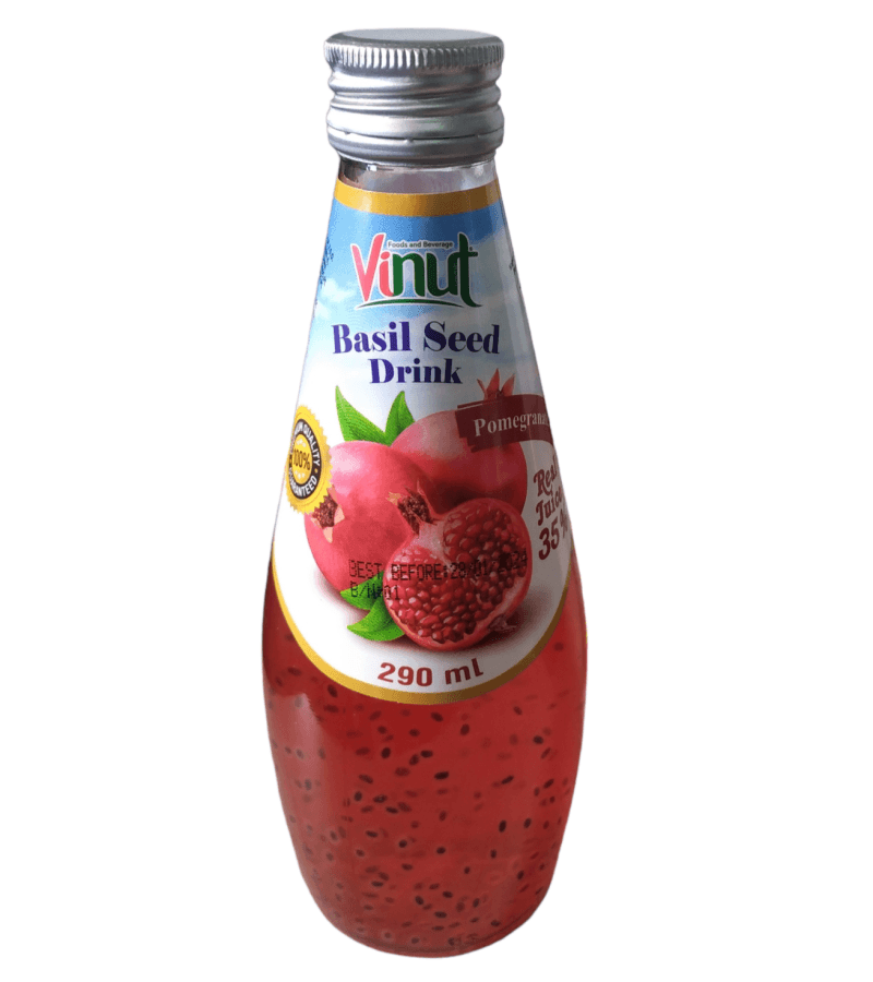 Napój Bazylia-Granat VINUT 290ml – Orzeźwiający Smak - obrazek 1