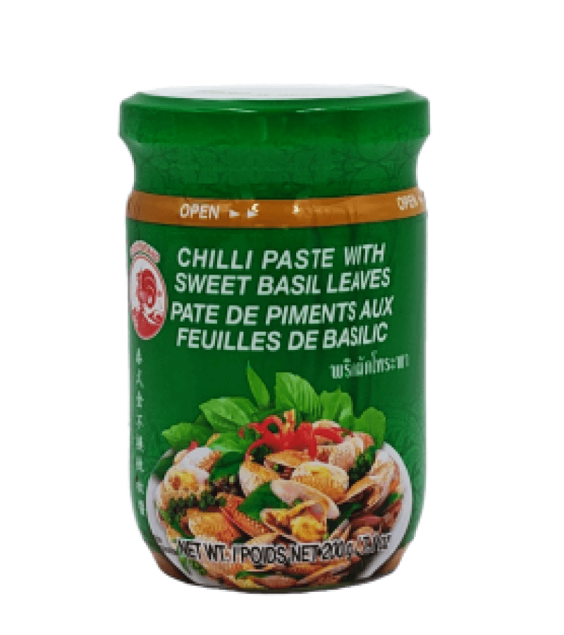 Pasta Chili z Bazylią COCK 200g – Ostra i Aromatyczna - obrazek 1