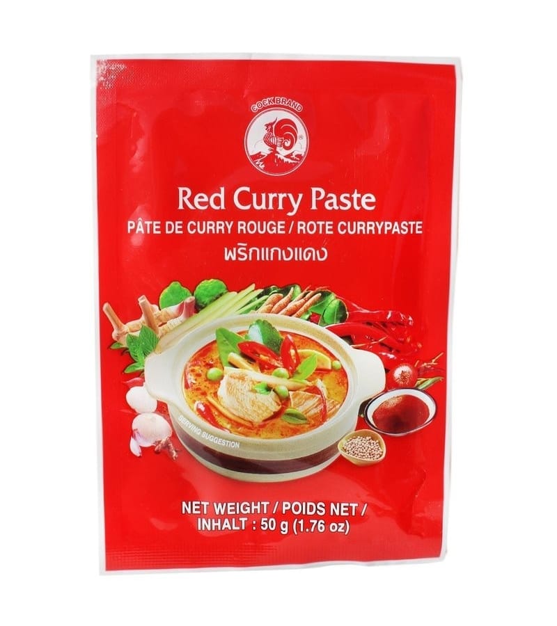 Pasta Curry Czerwona Cock 50g – Autentyczny Smak Azji - obrazek 1