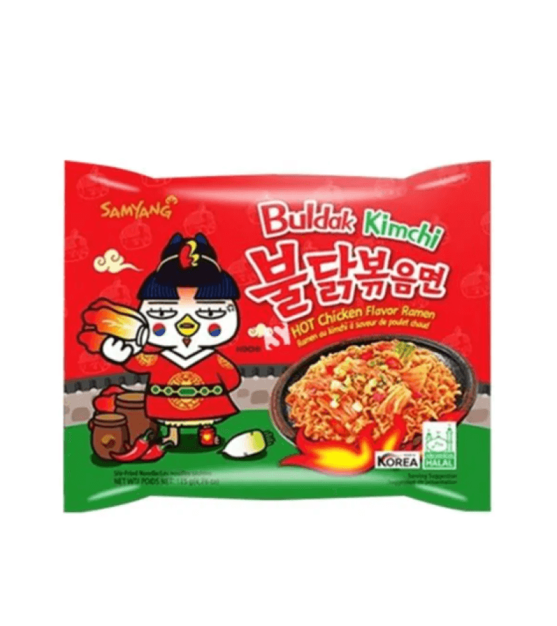 Makaron Buldak Ostry z Kurczakiem i Kimchi SAMYANG 135g - obrazek 1