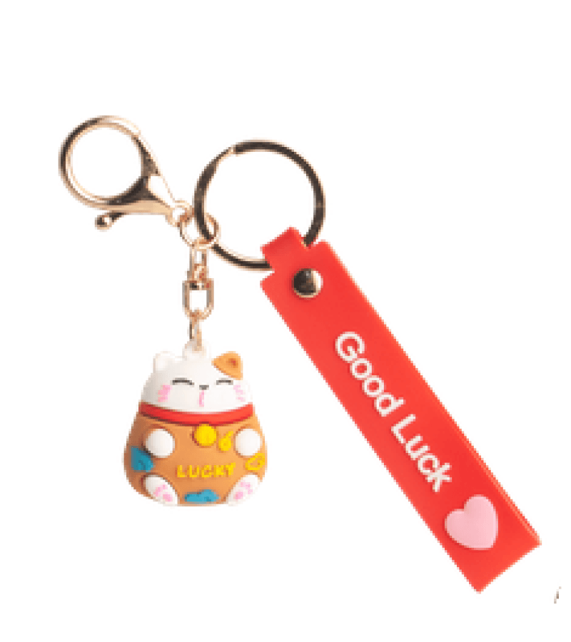 Breloczek Maneki Neko Kotek Szczęścia Mix Kolorów 1szt - obrazek 4