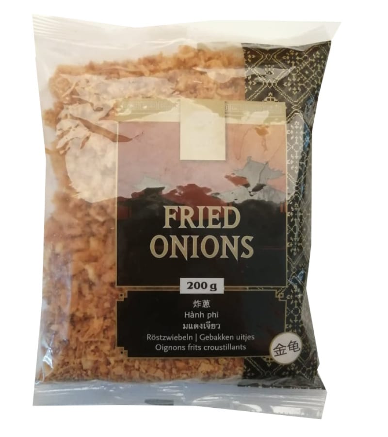 Cebulka smażona Golden Turtle 200g – chrupiąca i aromatyczna - obrazek 1