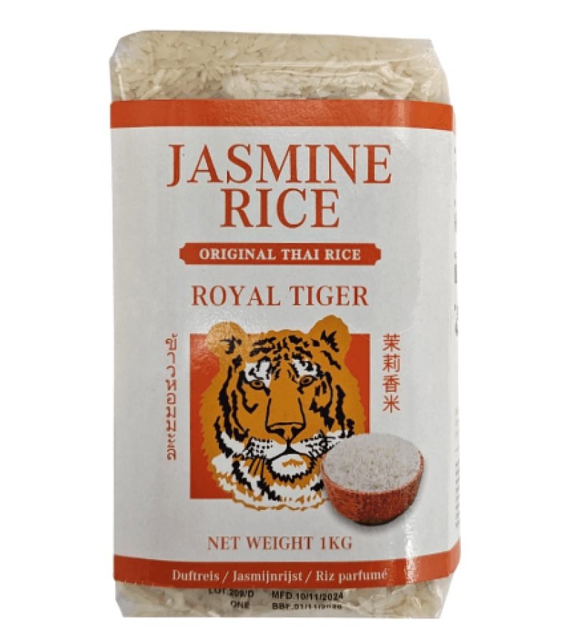 Ryż Jaśminowy Długoziarnisty Biały AAA Royal Tiger 1kg - obrazek 1