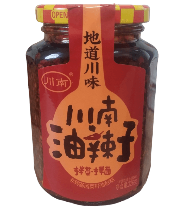 Chrupiące Chili w Oleju CHUANAN 326g – Pikantna Przekąska - obrazek 1