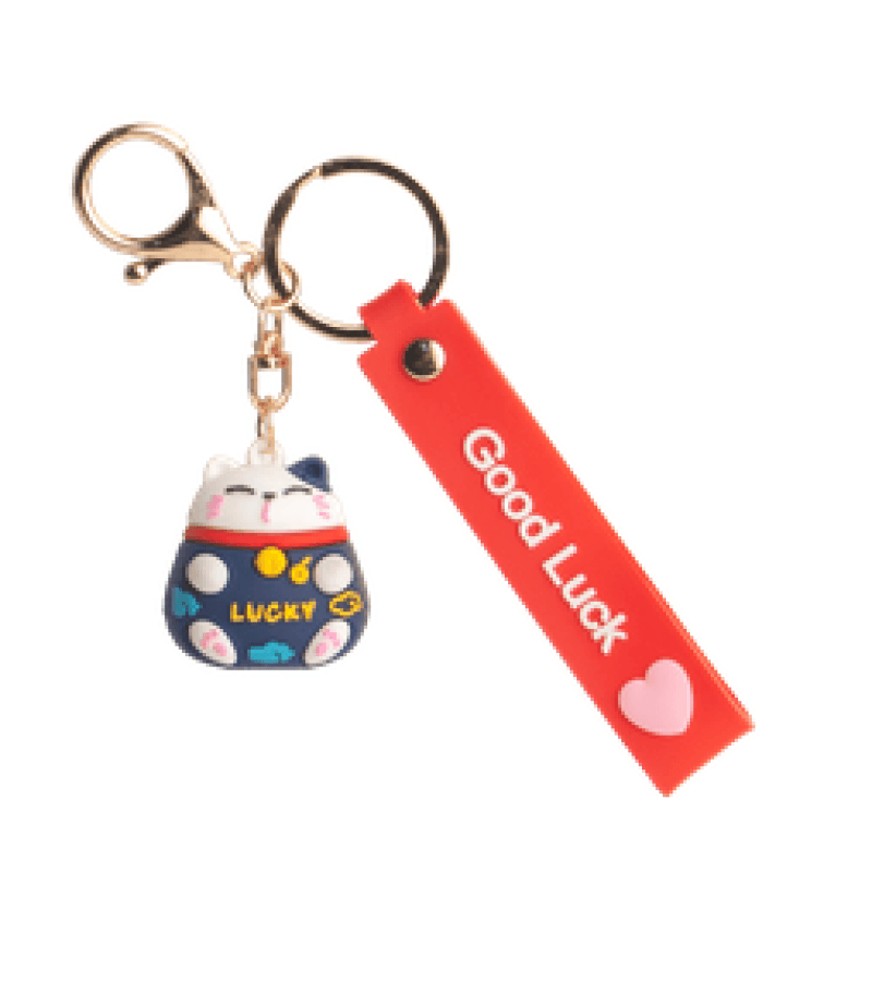 Breloczek Maneki Neko Kotek Szczęścia Mix Kolorów 1szt - obrazek 3