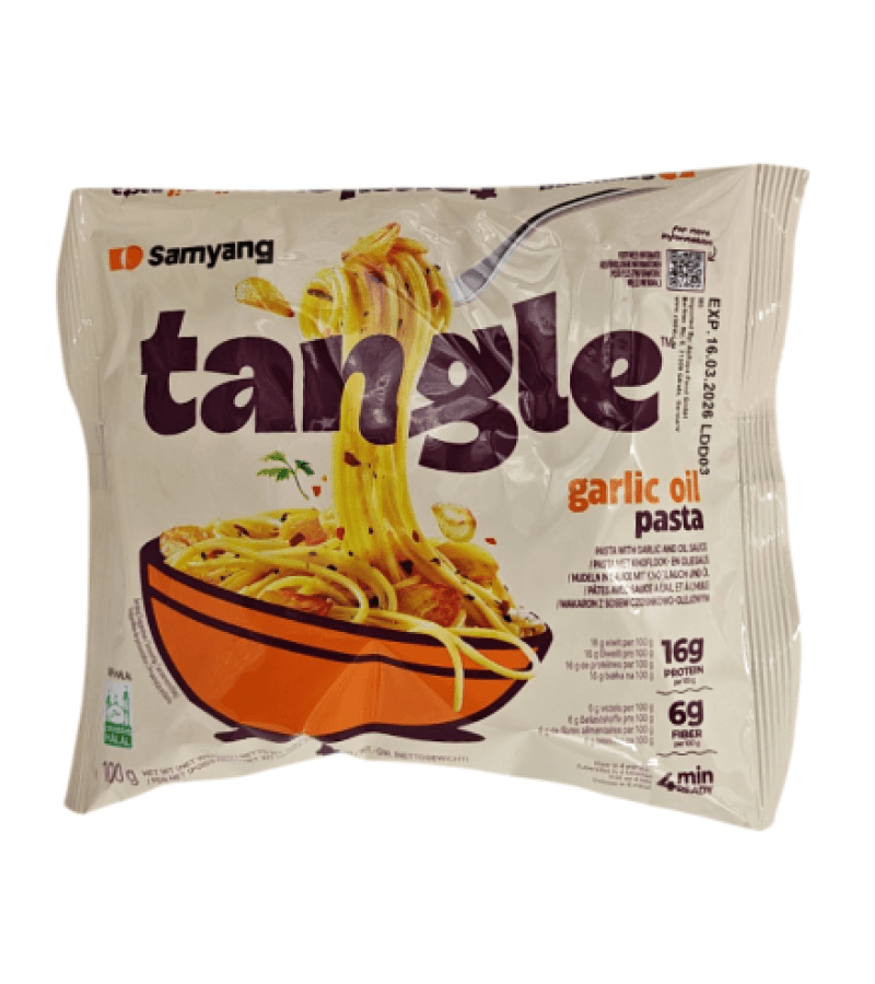 SamYang Tangle Makaron 100g z Aromatycznym Sosem Czosnkowym - obrazek 1