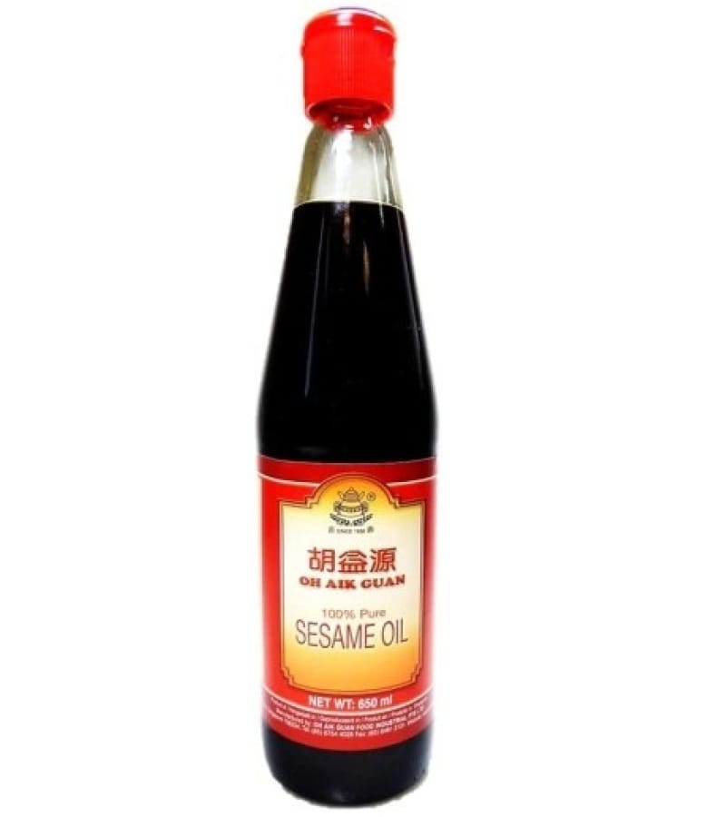 Olej Sezamowy OH AIK GUAN 650 ml – Naturalny i Aromatyczny - obrazek 1