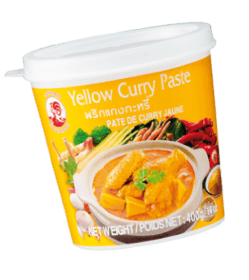 Pasta Curry Żółta COCK 400 g – Autentyczny Smak Azji - obrazek 1