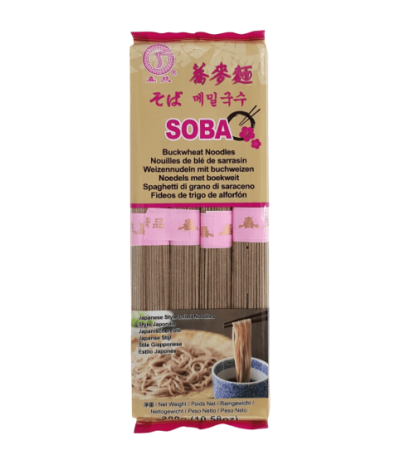 Makaron Soba Pszenny z Gryczaną Mąką Chunsi 300 g – Naturalny smak - obrazek 1