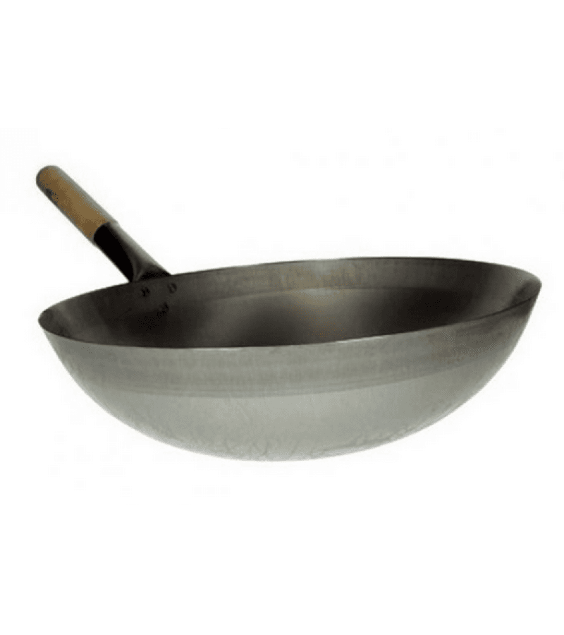 Głęboki Wok Blaszany 38 cm – Trwały i Uniwersalny - obrazek 1