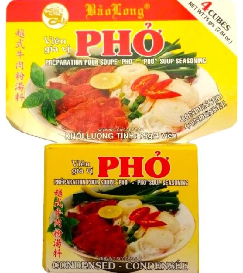 Kostki Bulionowe Wołowe Do Zupy Pho Bao Long 75g – Aromatyczne - obrazek 1