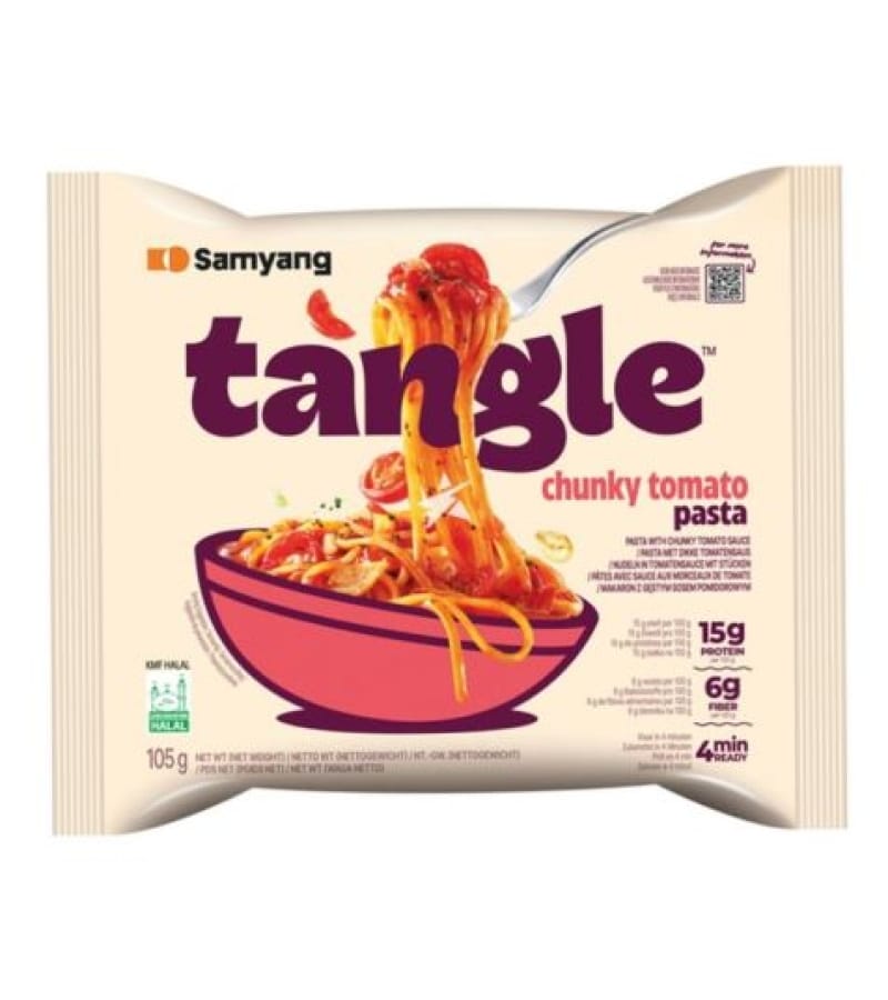 Samyang Tangle Makaron w Gęstym Sosie Pomidorowym 105g - obrazek 1