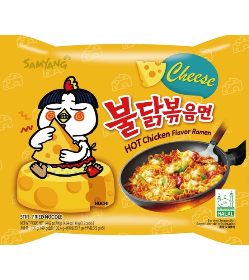 Makaron Ramen Buldak Kurczak Serowy SAMYANG 140g – Ostry i Kremowy - obrazek 1