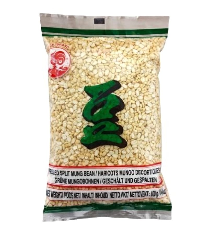 Fasola Mung Łuskana Połówki Cock 400g – Zdrowa i Naturalna - obrazek 1