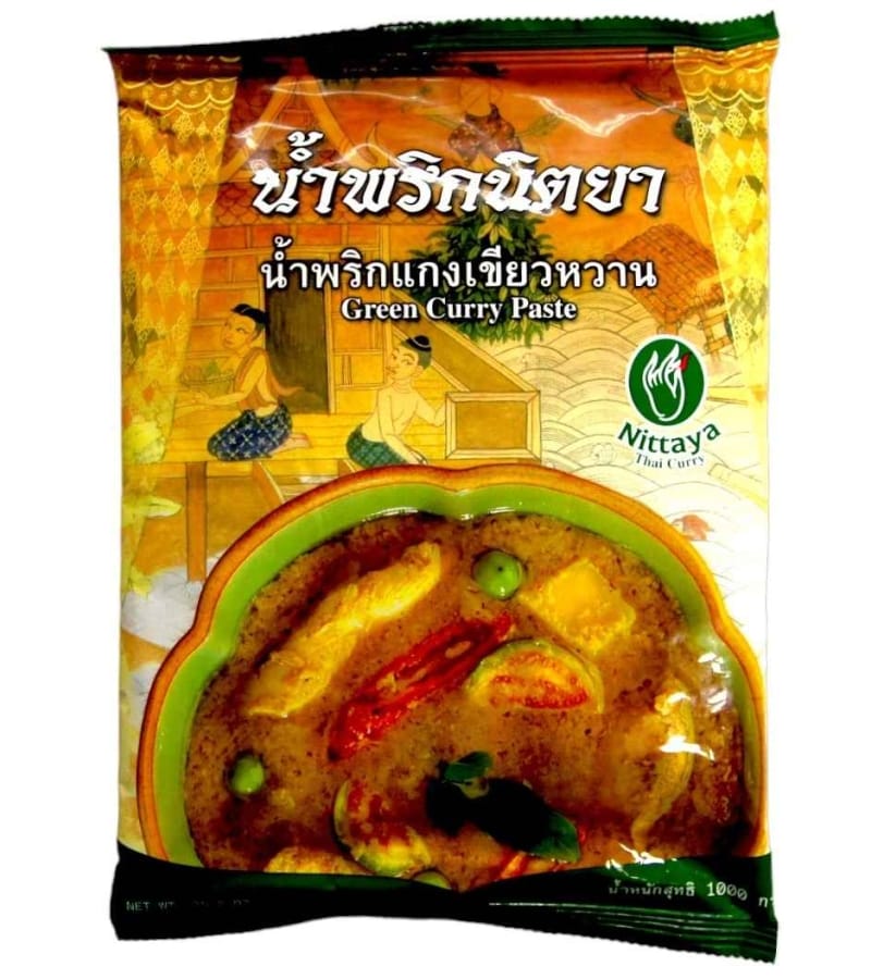 Pasta Curry Zielona NITTAYA 1kg – Autentyczny Smak Tajlandii - obrazek 2