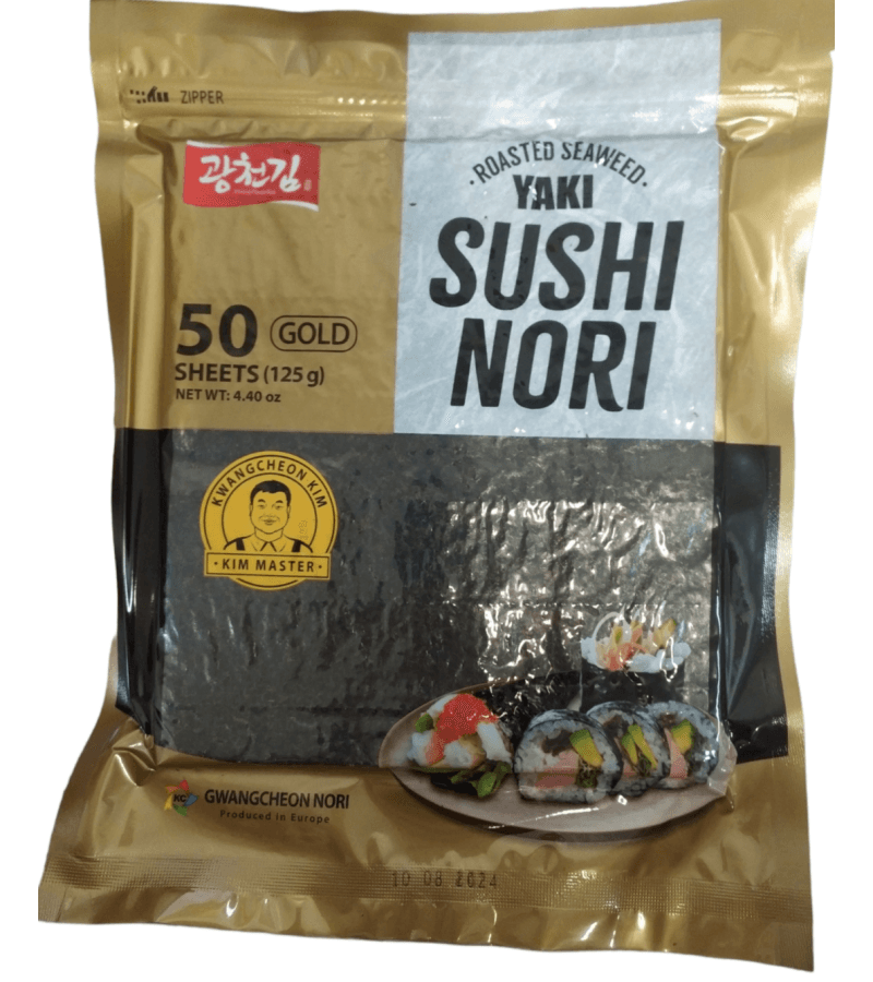 Wodorosty Yaki Sushi Nori Premium 125g – 50 arkuszy - obrazek 1